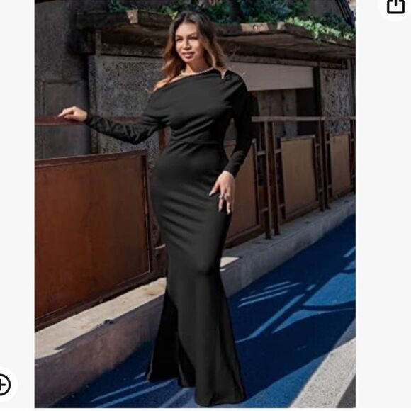 New Cocktail Party Dress Sexy Off Shoulder Ruffle Elegant Evening Prom Dress - Picture 3 of 15